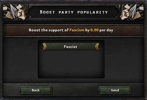 Hoi4 add party popularity - Mar 18, 2019 · set_ruling_party [insert ideology] (to change instantly) add_party_popularity [insert ideology] [insert amount] (to change it referendum way) civilwar [add ideology] [add nation tag] ideologies to type in are: fascism communism neutrality and democratic major nation tags: GER-germany ENG-great britain FRA-france USA-usa ♥♥♥-japan AST ... 